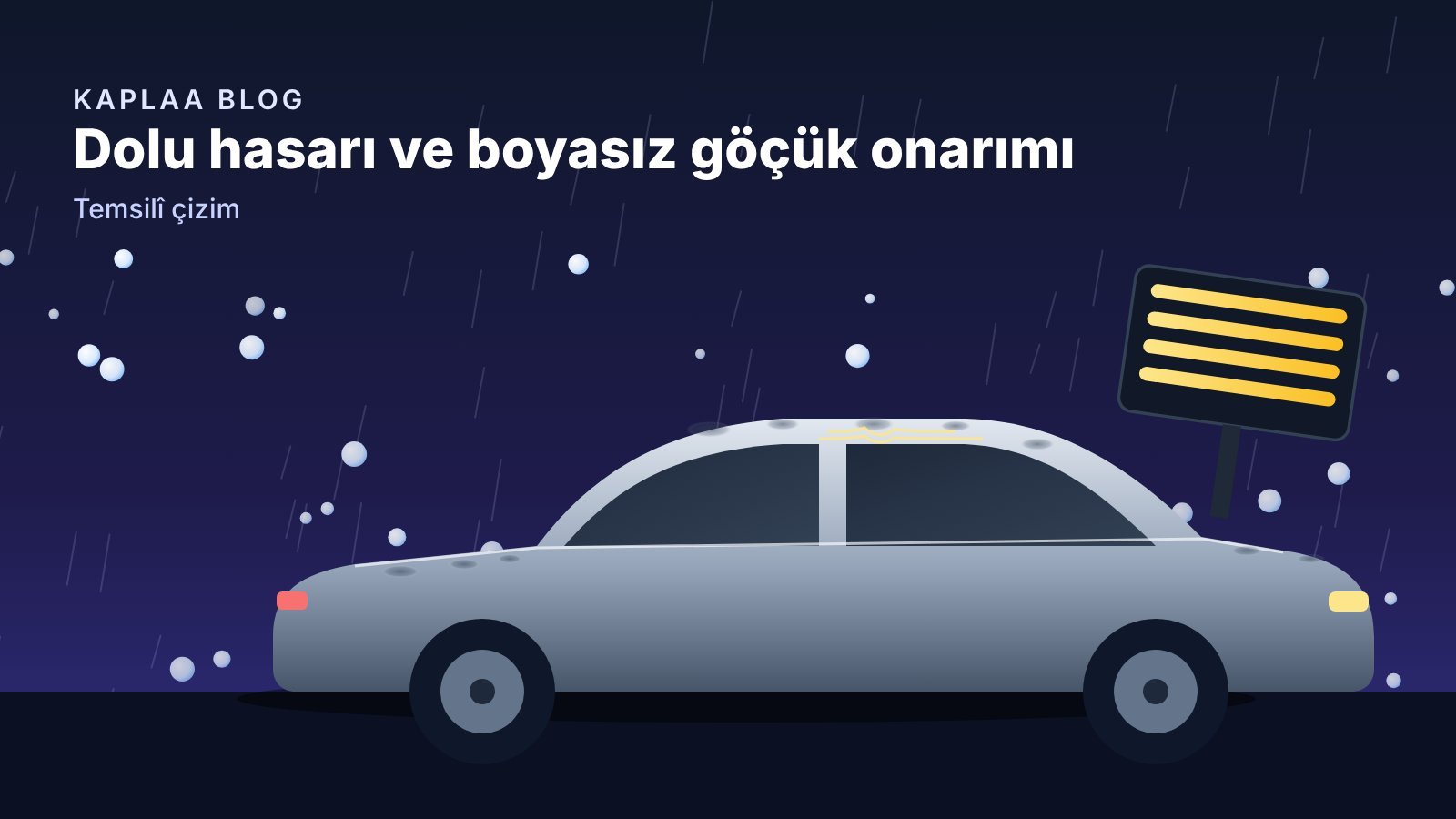 Hatay’da Ceviz Büyüklüğünde Dolu: Dolu Hasarlı Araçlar Boyasız Göçük Düzeltmeyle Onarılabilir mi?